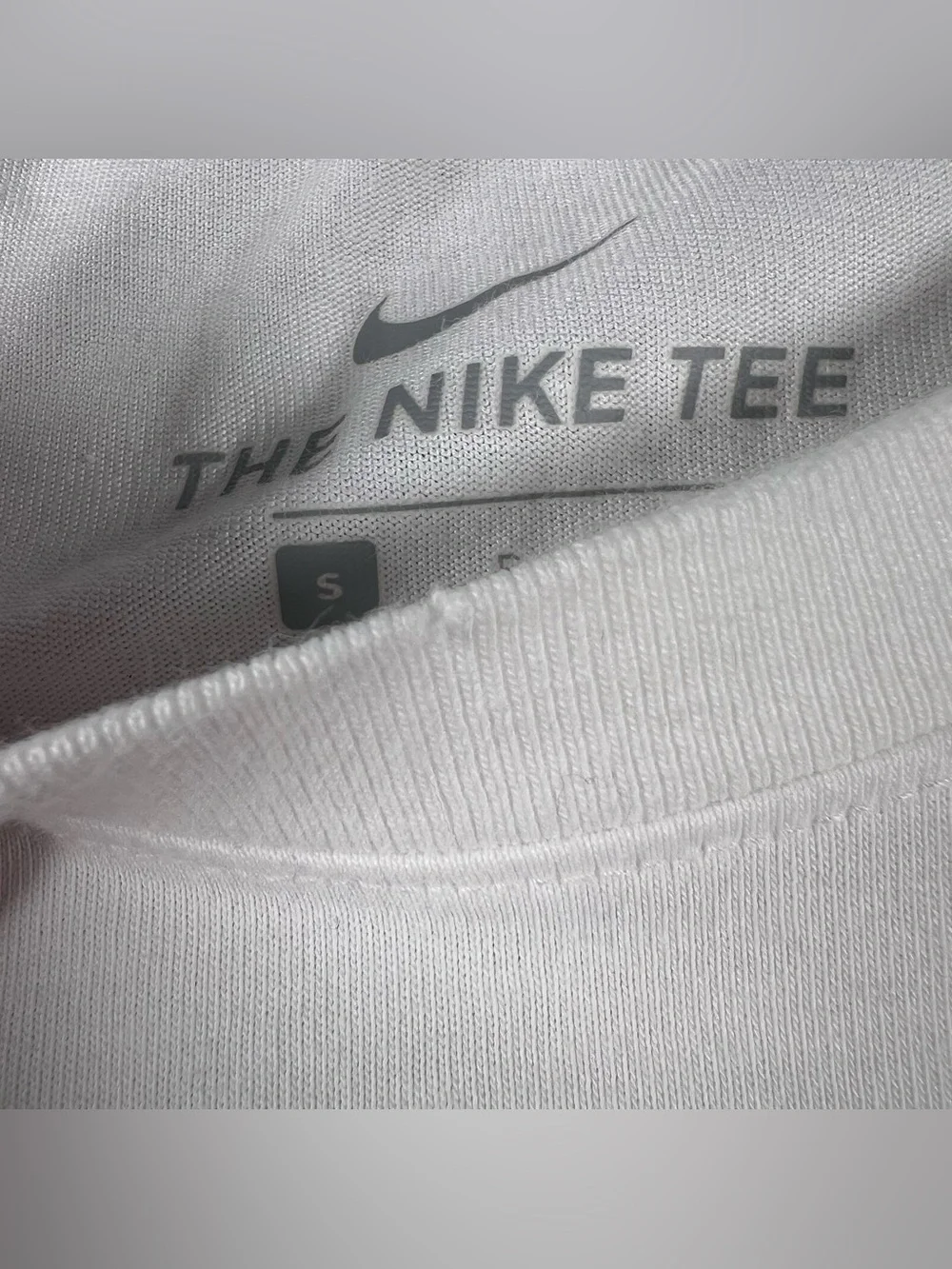 Nike Basketball T-Shirt Long Sleeve White Black Dri-Fit Men's Small